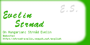 evelin strnad business card